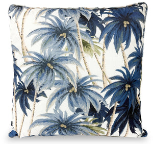 Indoor/Outdoor Palm Tree Accent Pillow - Blue