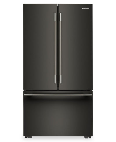 KitchenAid 36" 24 Cu. Ft. Counter-Depth French Door Refrigerator – Black Ore - KRFC236SBE | Réfrigérateur KitchenAid de 36 po et de 24 pi3 de profondeur comptoir à portes françaises - minerai noir - KRFC236SBE