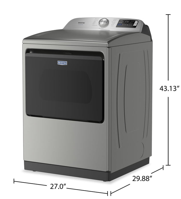 Maytag 7.4 Cu. Ft. Pet Pro Top Load Electric Dryer - Radiant Silver - YMED7205RR