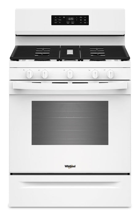 Whirlpool 30\" 5.0 Cu. Ft. Gas Range with Air Cooking – White - WFGS4530SW 