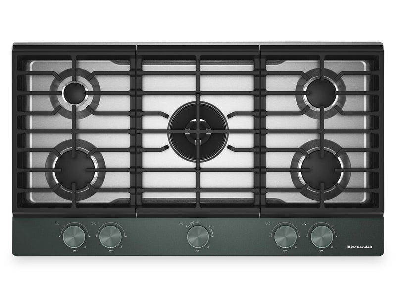 KitchenAid Gas-on-Metal Cooktop with Integrated Wok Grate - Juniper - KCGK736SJP