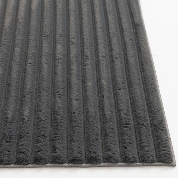 Channel Dark Grey Area Rug - 7' x 10'