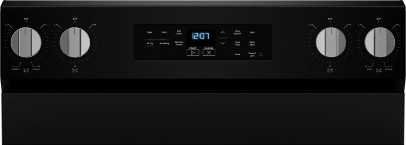 Maytag 30\" 5.3 Cu. Ft. Electric Range with No Preheat Air Fry - Black - YMFES6030RB