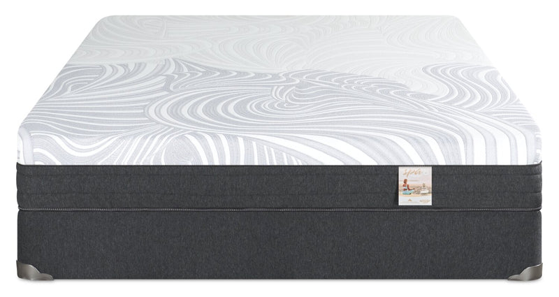 Springwall Spa 8 Firm Smooth Top Full Mattress in a Box Set - The Brick