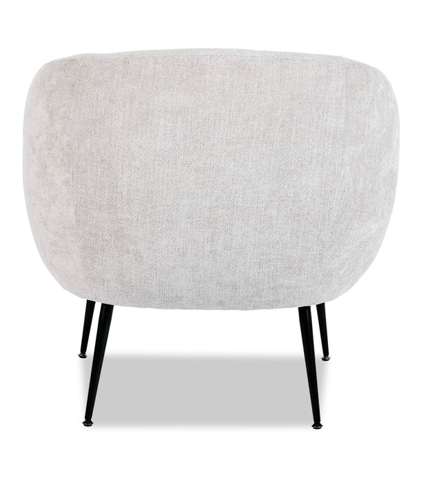 Nova 28.7\" Boucle Fabric Accent Chair – Light Grey
