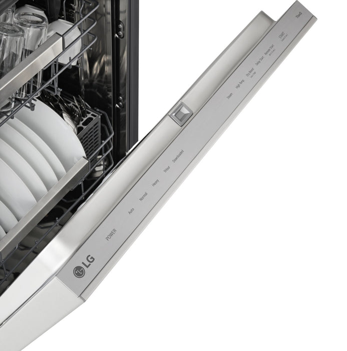 LG 24\" 44 dBA Built-In Top-Control Dishwasher with QuadWash® Pro - Stainless Steel - LDNPM654S