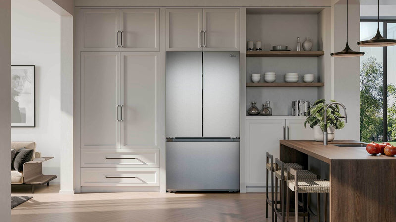 Midea 35.8\" 31.7 Cu. Ft. French-Door Refrigerator - Stainless Steel - MRF32I6BST
