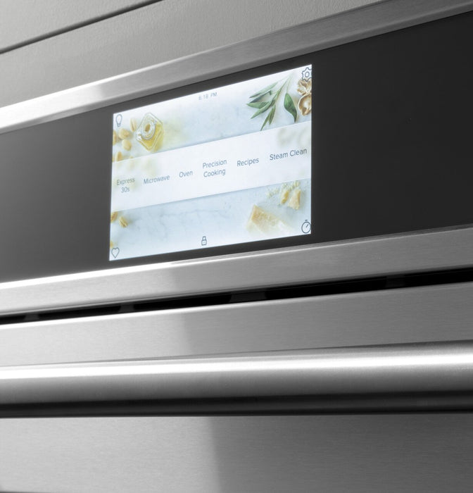 Cafe 30\" 1.70 Cu. Ft. Electric Wall Oven with Advantium® Technology – Stainless Steel - CSB913P2VS1