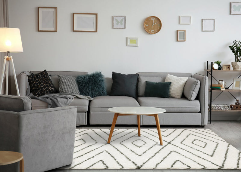 Pascal Multi-Colour Shag Area Rug - 7'10\" x 10'6\"