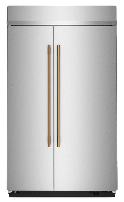 Kitchenaid 48\" 29.4 Cu. Ft. Built-In Side-by-Side Refrigerator – Stainless Steel - KBSN748SPS
