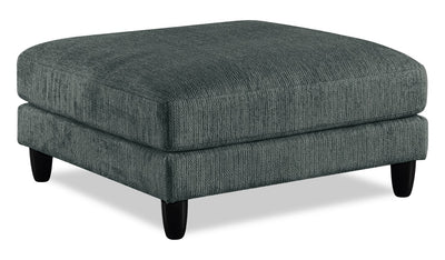 Lounge Modular 40" Chenille Fabric Ottoman – Grey | Pouf modulaire Lounge de 40 po en tissu chenille - gris