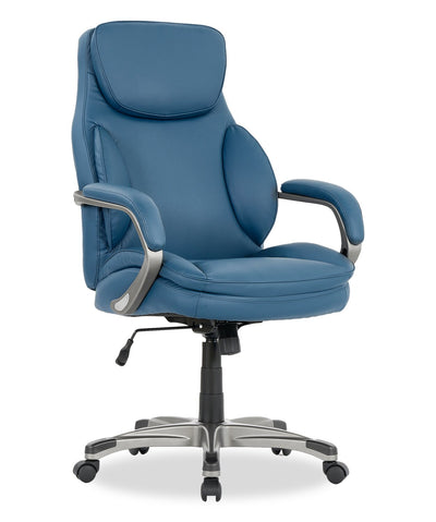 Sealy® Palisade 28" Adjustable Ergonomic Office Chair - Blue | Chaise de bureau ergonomique réglable Palisade de SealyMD de 28 po - bleue