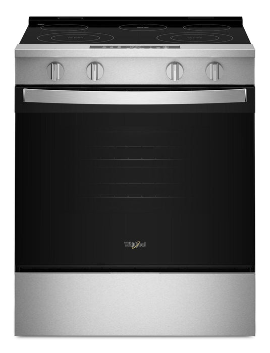 Whirlpool 30\" 5.3 Cu. Ft. Electric Smart Range with No Preheat Mode – Stainless Steel - YWSES3330TS