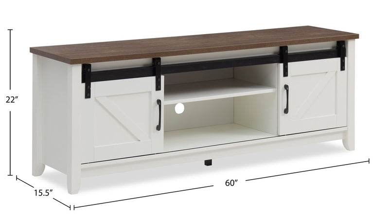 Logan 60\" TV Stand – Walnut Oak 