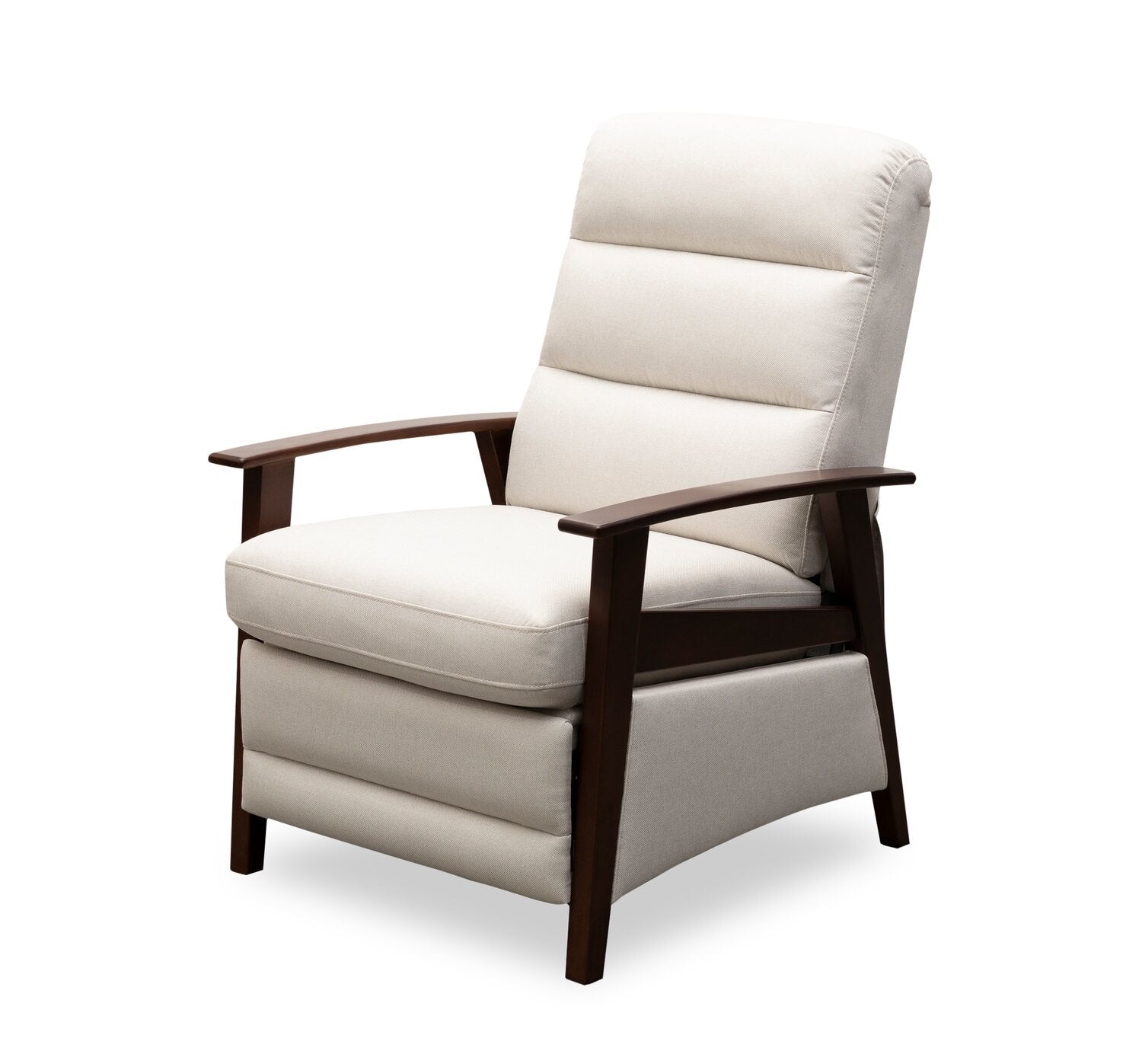 Bree Linen-Look Fabric Pushback Reclining Accent Chair with