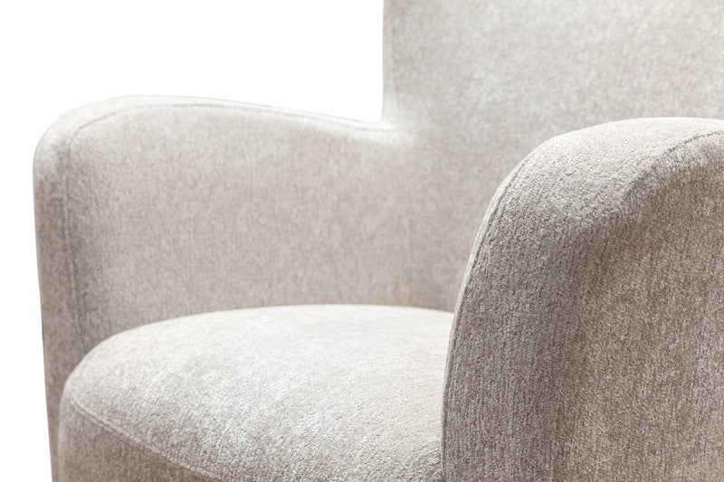 Zello 29.75\" Linen-Look Fabric Accent Chair - Linen