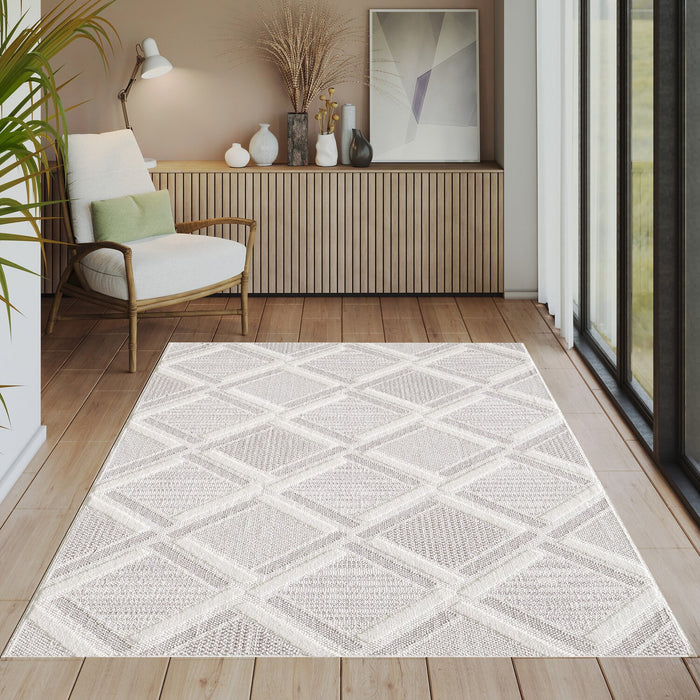 Knox Moroccan Beige Area Rug - 5'3\" x 7'7\"