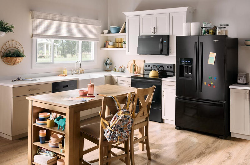Whirlpool 36\" 25 Cu. Ft. French-Door Refrigerator with Ice and Water Dispenser - WRFF3436RB