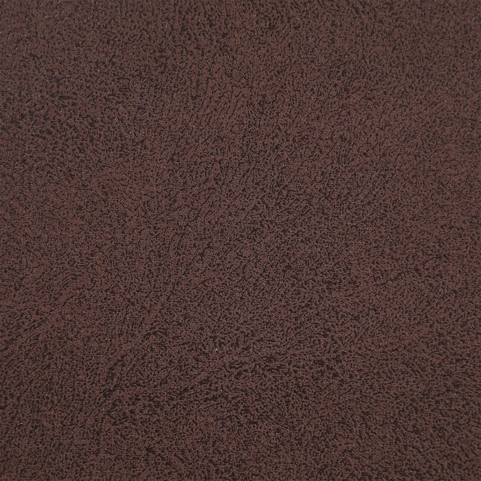 Hugo Upholstered Platform Bed in Brown Vegan-Leather Fabric, Tufted - King Size