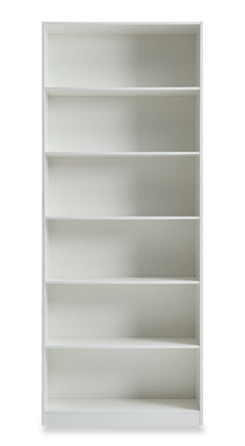 William 31.5" 6-Shelf Bookcase - White 