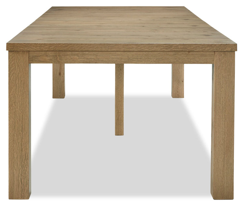 Logan Dining Table with 72-108\"W Extension - Natural Oak
