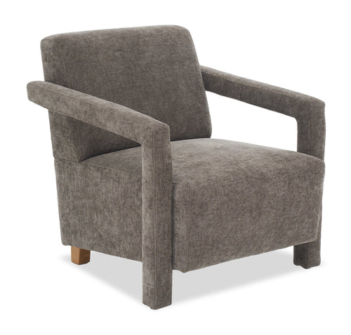 Demi 30" Linen-Look Accent Chair - Brown 