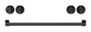 Thor Kitchen Handle and Knob Set for 30” Range in Black - CKA-RE30-BLK | Ensemble de poignées et de boutons Thor Kitchen noir pour cuisinière de 30 po - CKA-RE30-BLK | RE30KBLK