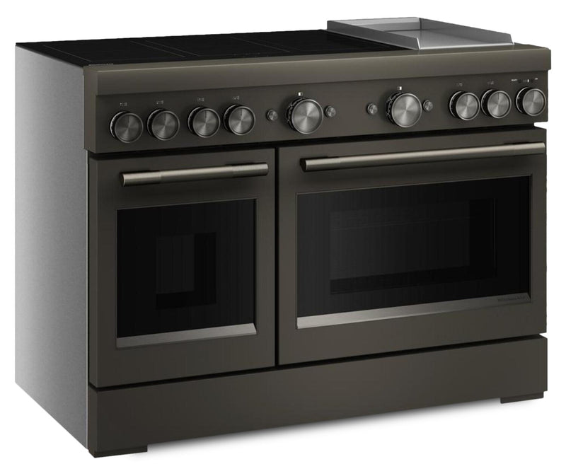 KitchenAid 6.3 Cu. Ft. Induction Freestanding Range with Griddle – Black Ore - KFID948SBE
