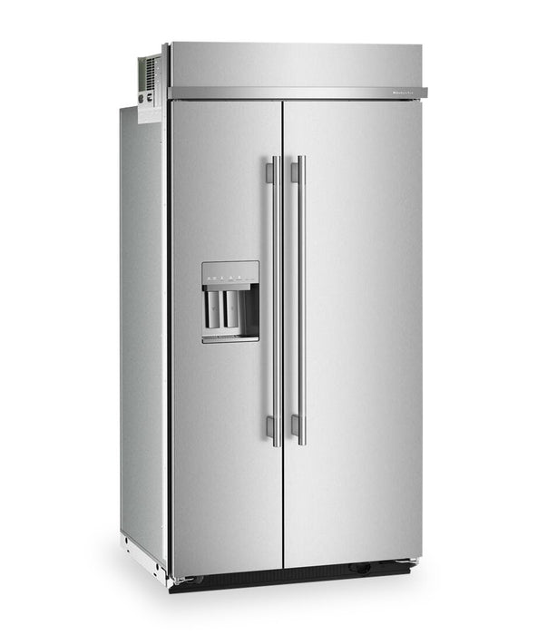 Kitchenaid 42\" 25.1 Cu. Ft. Built-In Side-by-Side Refrigerator – Stainless Steel - KBSD742SPS