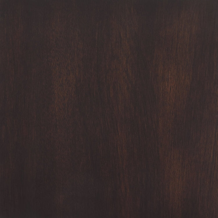 Ricci 48\" Modern Glass Top Sofa Table - Espresso with Arched Legs