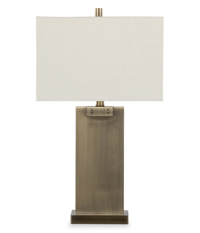 Nolan 26" Antique Brass Metal Table Lamp  | Lampe de table Nolan de 26 po en métal laiton antique  | NOLANBTL