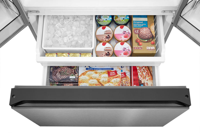 Midea 22.6 Cu. Ft. 33” Counter-Depth French Door Refrigerator with Ice Maker - MRF23I7AST