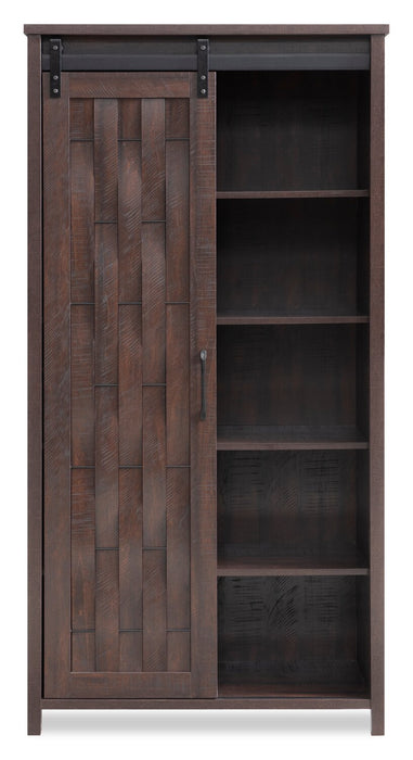 Sienna 33.5\" Accent Storage Cabinet with Sliding Door - Dark Oak