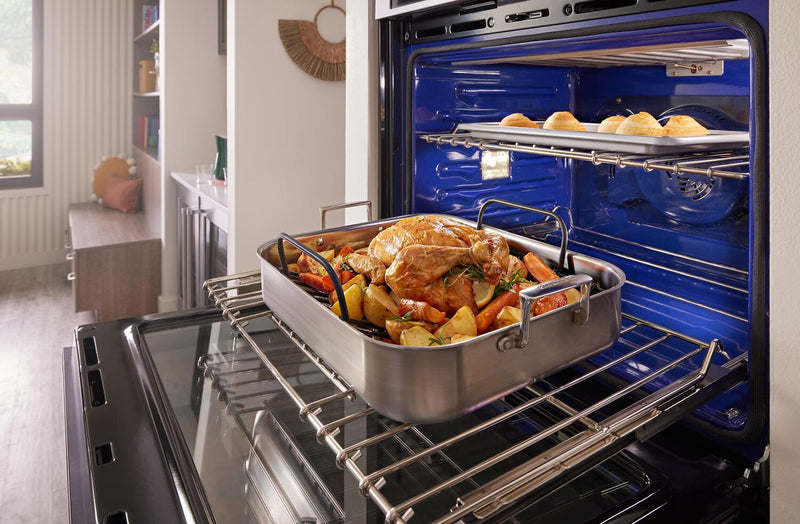 KitchenAid 27\" 8.6 Cu. Ft. Double Wall Oven with Air Fry - KOED527PBS