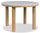 ["Jolie Dining Table with Marble-Look Top, Melamine, 45##PACKAGEDETAILSquot;W Round - White & Oak Brown"]