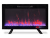 Mirage 36\" Modern Electric Fireplace - Black