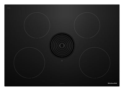 KitchenAid 30" NextGen Induction Downdraft Cooktop with 4 Cooking Zones – Black - KCID930SBL | Surface de cuisson à induction NextGen de KitchenAid de 30 po à aspiration descendante avec 4 zones de cuisson - noire - KCID930SBL