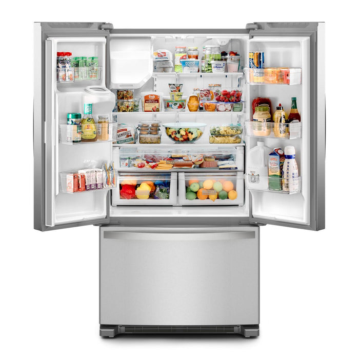 Whirlpool 36\" 25 Cu. Ft. French-Door Refrigerator with Ice and Water Dispenser - WRFF3436RZ