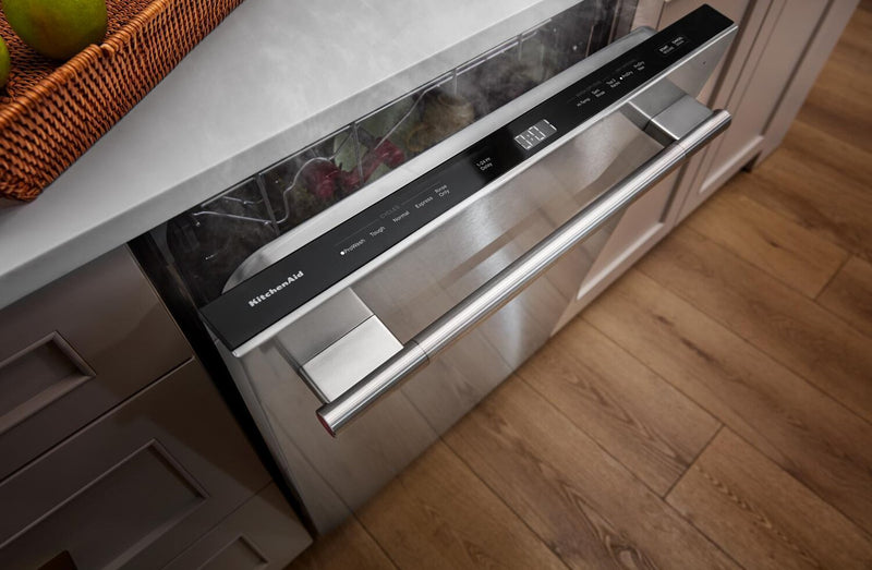 KitchenAid 24\" 41 dBA Dishwasher with Third Level Jet Rack – PrintShield Stainless - KDFS324SPS 