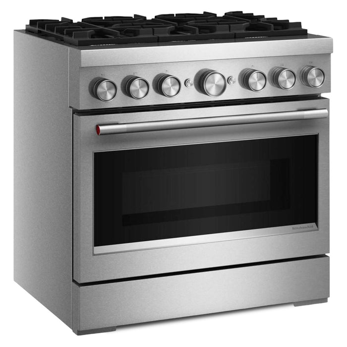 KitchenAid 5.1 Cu. Ft. Dual Fuel Range with No Preheat Air Fry – Stainless Steel - KFDS936SSS 