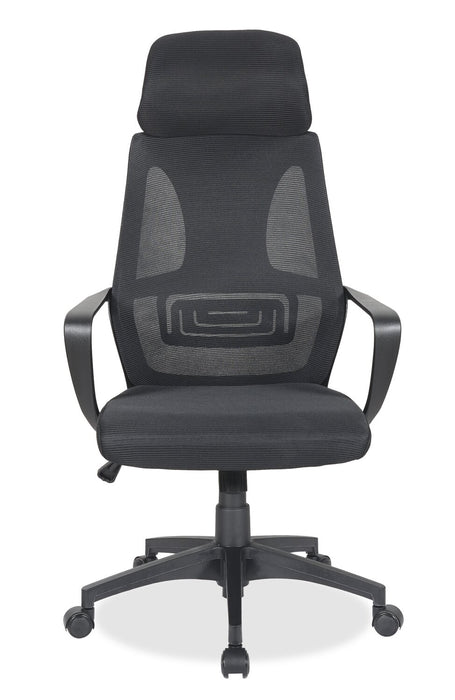Bennet 24.4\" Adjustable Mesh Office Chair – Black