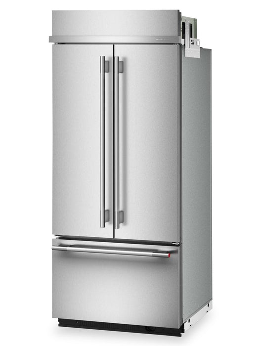 KitchenAid 36\" 20.8 Cu. Ft. French Door Bottom Mount Refrigerator - Stainless Steel - KBFN536SPS