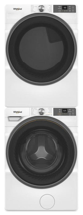 Whirlpool 5.2 Cu. Ft. Smart Front-Load Washer and 7.4 Cu. Ft. Gas Dryer - White 