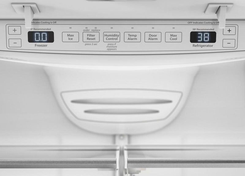 KitchenAid 36\" 20 Cu. Ft. Counter-Depth French-Door Refrigerator - White - KRFC136RWH