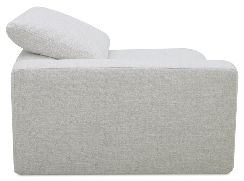 Sky Modular 91.5\" Fabric Power Reclining Loveseat with Removable Feather Down Cushions - Nathan Wheat