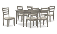 Cove 7-Piece Dining Set - Grey 