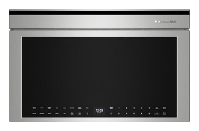 KitchenAid 1.1 Cu. Ft. Built-In Convection Microwave with Air Fry - PrintShield Stainless Steel - YKMBT730SPS | Four à micro-ondes encastré KitchenAid de 1,1 pi3 à convection avec friture à air - acier inoxydable PrintShieldMC - YKMBT730SPS