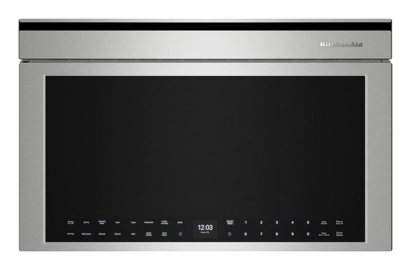 KitchenAid 1.1 Cu. Ft. Built-In Convection Microwave with Air Fry - PrintShield Stainless Steel - YKMBT730SPS