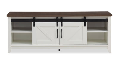 Kort & Co. Logan Traditional 60" TV Stand with Storage – Walnut Oak  | Meuble pour traditionnelle téléviseur de Kort & Co. Logan de 60 po avec rangement - chêne noyer