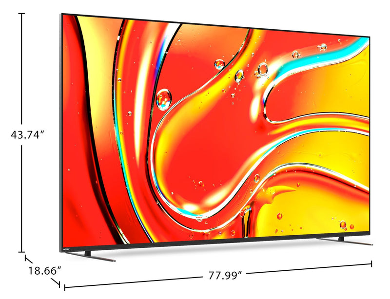 SONY 85\" Bravia 7 QLED Mini-Led 4K HDR10 Dolby Vision® XR Motion Clarity 120Hz Exclusive Features for PlayStation®5 Google Smart TV (K85XR70)